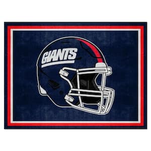 New York Giants Navy 8 ft. x 10 ft. Plush Area Rug Retro Collection - 1976
