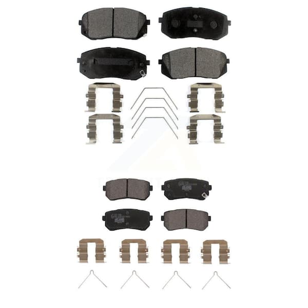TEC Front Rear Ceramic Brake Pads Kit For Hyundai Kona Kia Seltos KTC-100728