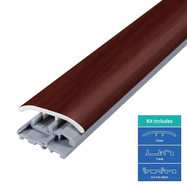 Scarlet 0.31 in. T x 2 in. W x 78.7 in. L Vinyl 4-in-1 Molding