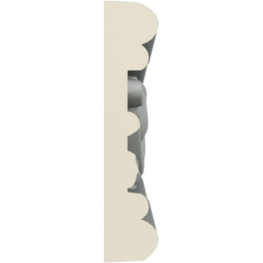 Primed White Geometric Urethane Chair Rail Moulding Sample