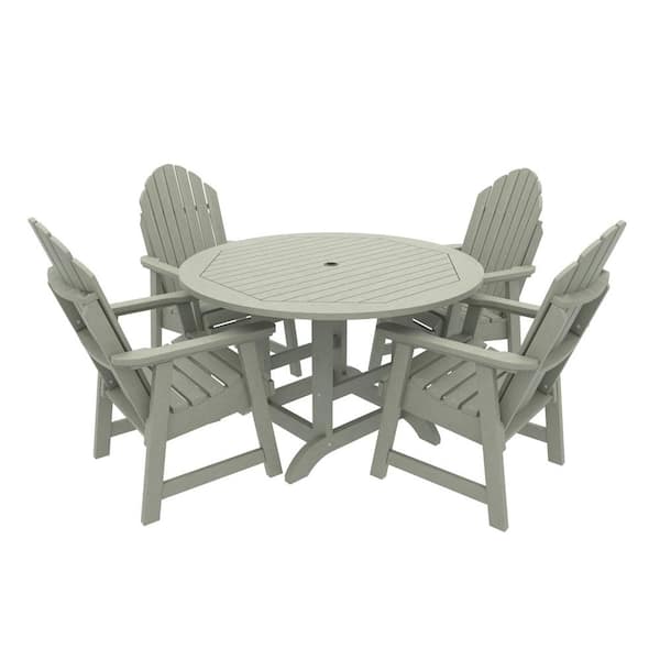 Highwood The Sequoia Professional Commercial Grade 5 -Pieces Muskoka Adirondack Dining Set with 48 in. Table