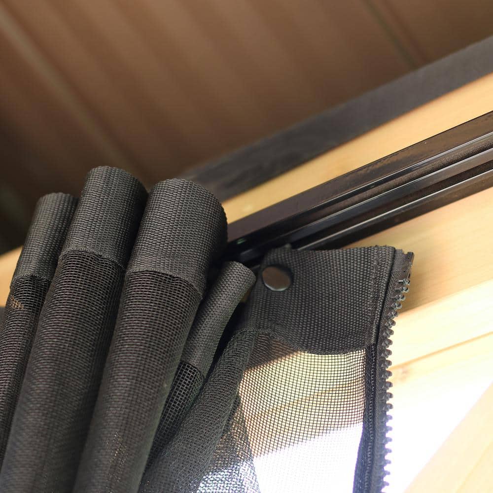 11' x 13' Black Mesh Gazebo Screen Kit