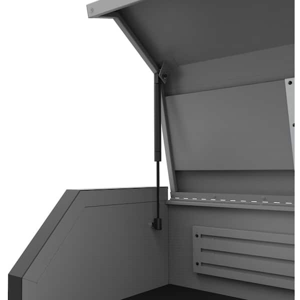 Husky Tool Storage 52 in. W Heavy Duty Matte Gray Tool Chest Combo