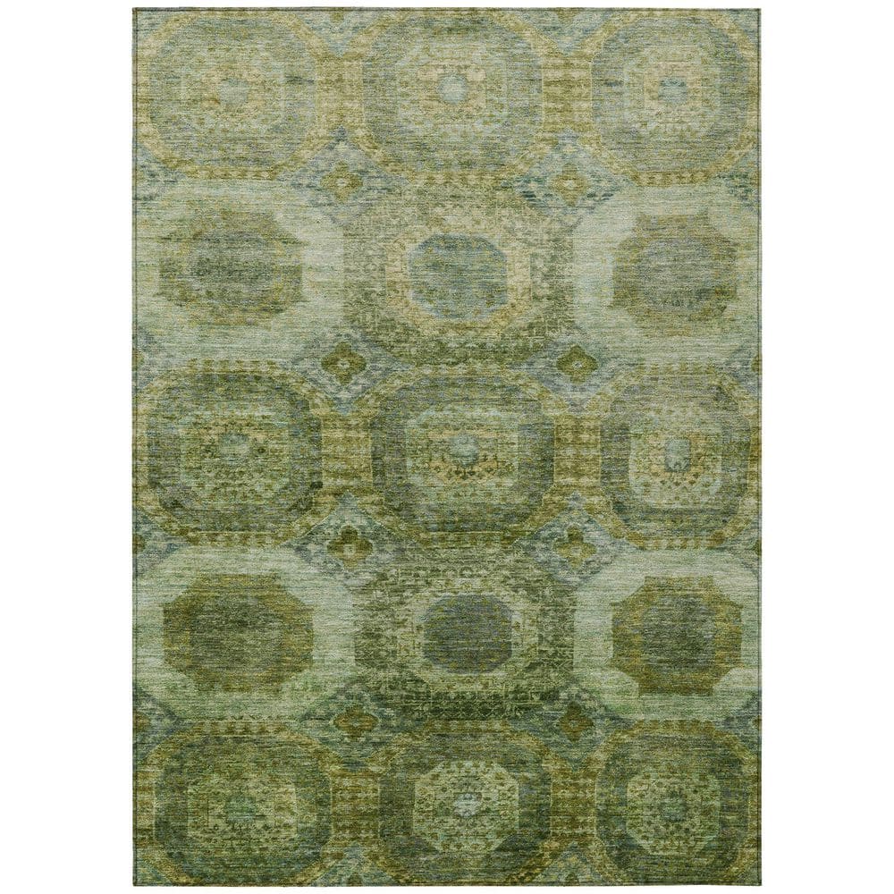 Chantille Machine Washable Indoor/Outdoor Abstract ACN1944 Aloe 10 ft. x 14 ft. Area Rug price history on PriceWatchPro