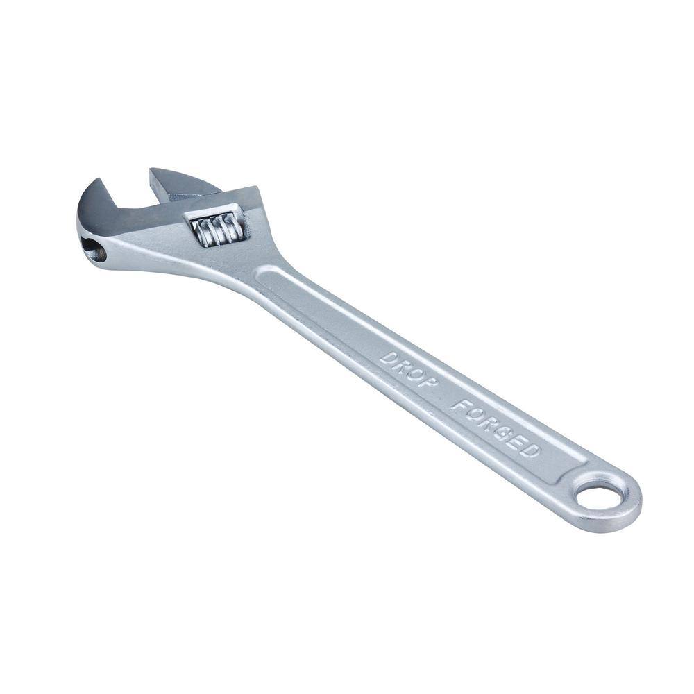 Steel Core 15 in. Jumbo Adjustable Wrench 31899 The Home Depot