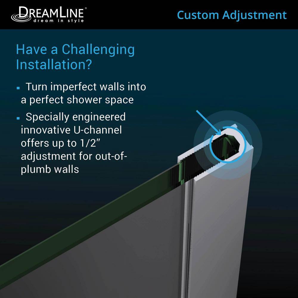 Linea 30" x 72" Frameless Shower Screen in Oil Rubbed Bronze