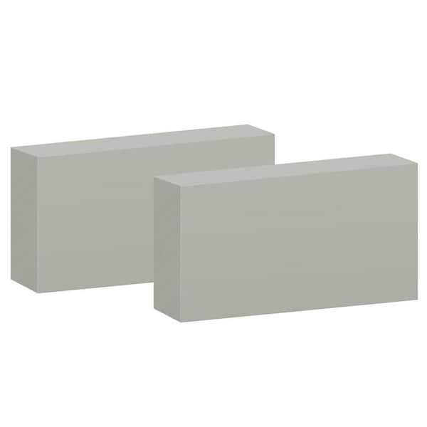 1.03 in. x 4.7 in. Stainless Steel Handrail 2 Pack Ray Rectangular Cable Handrail for Deck Stair Railing System