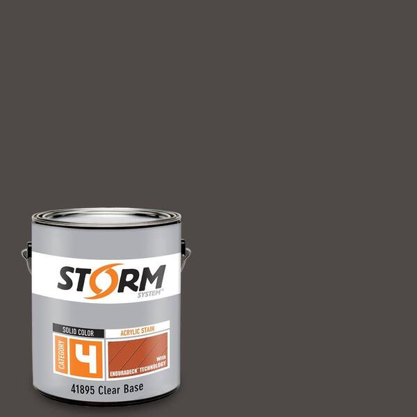 Storm System Category 4 1 gal. Rich Soil Exterior Wood Siding, Fencing and Decking Acrylic Latex Stain with Enduradeck Technology