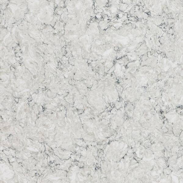 Transolid 61-in Rosselin White Granite Single Sink Bathroom Vanity Top