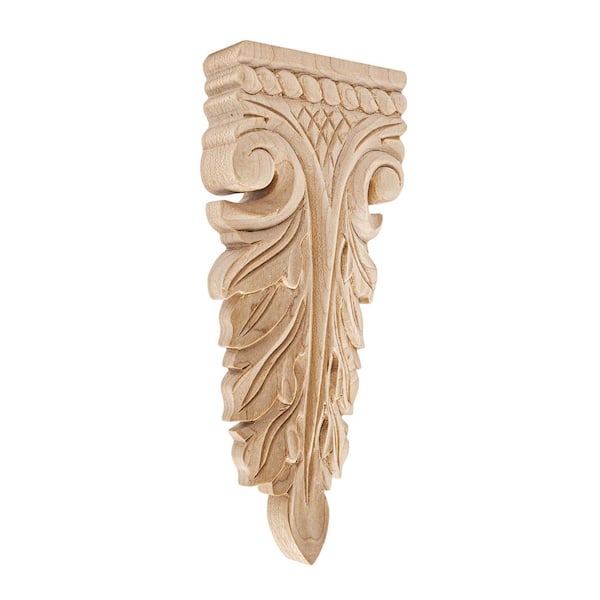 Decorative Hand Carved Maple Ornament 2 Piece Applique' 