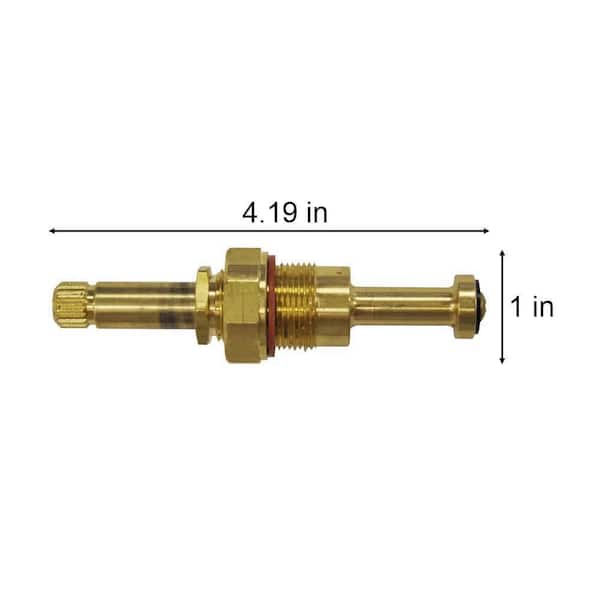 Danco 15884B 9B-3H Right Hand Stem, for Use with Sayco Model Bath Faucet,  Metal, Brass