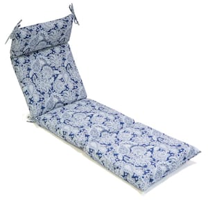 21.5 in. x 29 in. Outdoor Chaise Lounge Cushion in Leica Navy