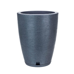Amsterdan Small Dark Grey Plastic Resin Indoor and Outdoor Planter Bowl