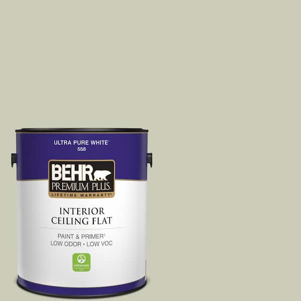 1 gal. #S380-2 Morning Zen Ceiling Flat Interior Paint