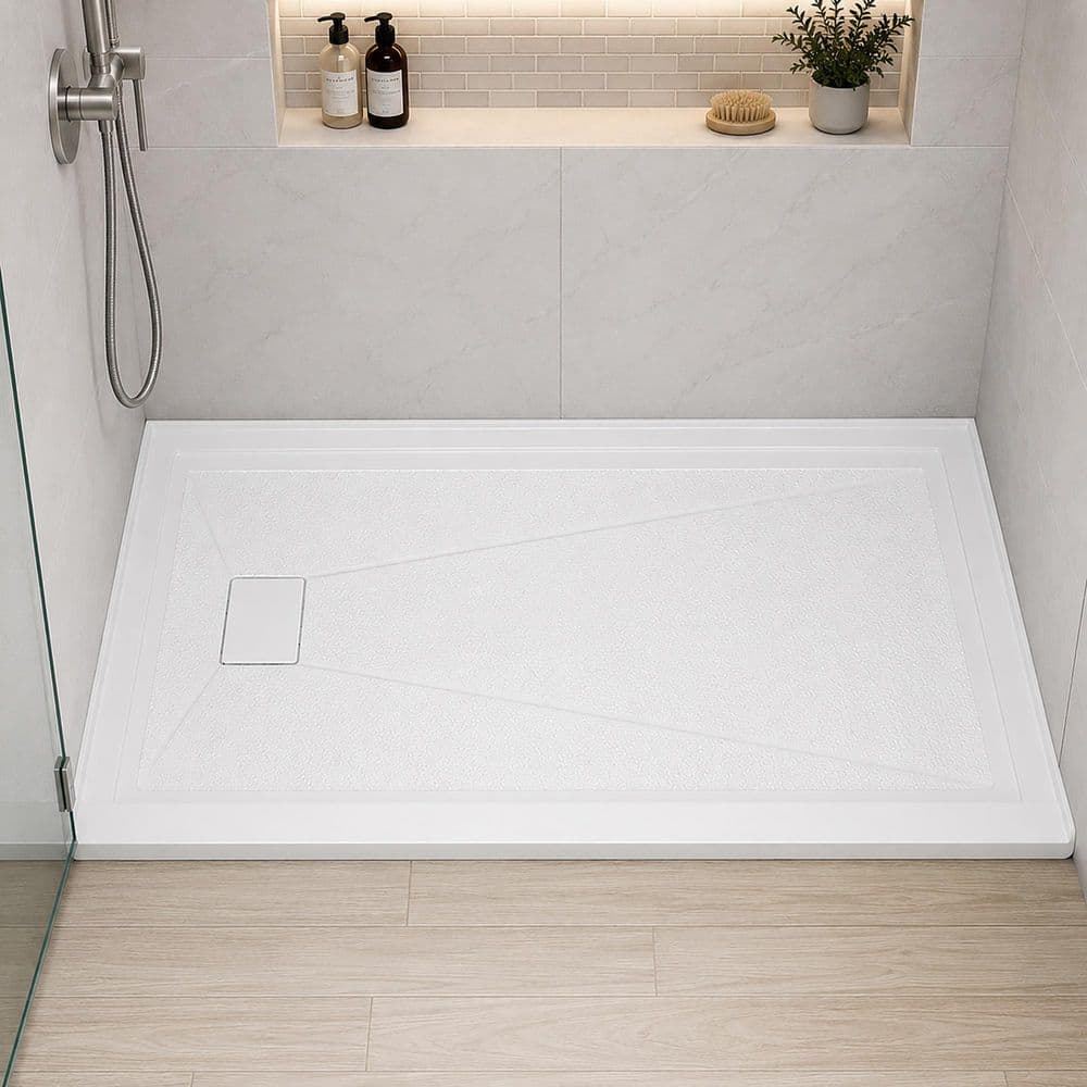Zeafive Voe 72 in. L x 36 in. W Single Threshold Alcove Shower Pan