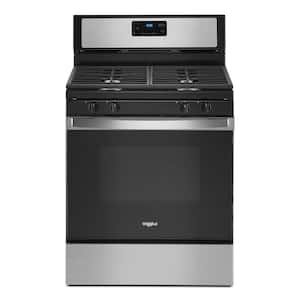 5.0 cu. ft. Gas Range with Self-Cleaning and Speed Heat Burner in Stainless Steel