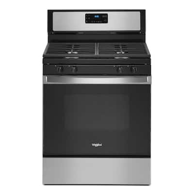 5.0 cu. ft. Gas Range with Self-Cleaning and Speed Heat Burner in Stainless Steel