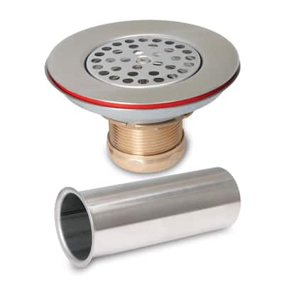 Stainless Steel Commercial Wide Top Sink Strainer and Tailpiece