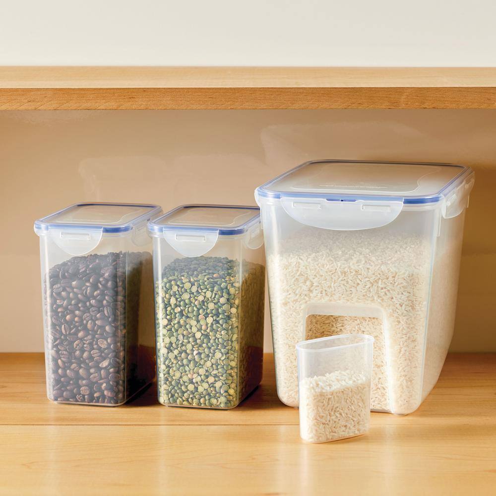 Clear BPA-Free Plastic 7-Piece Food Storage Container Set