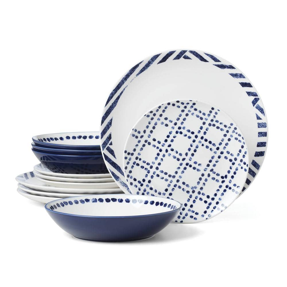 UPC 079363145161 product image for Harbor 12-Piece White Porcelain Dinnerware (Set Service For 4) | upcitemdb.com