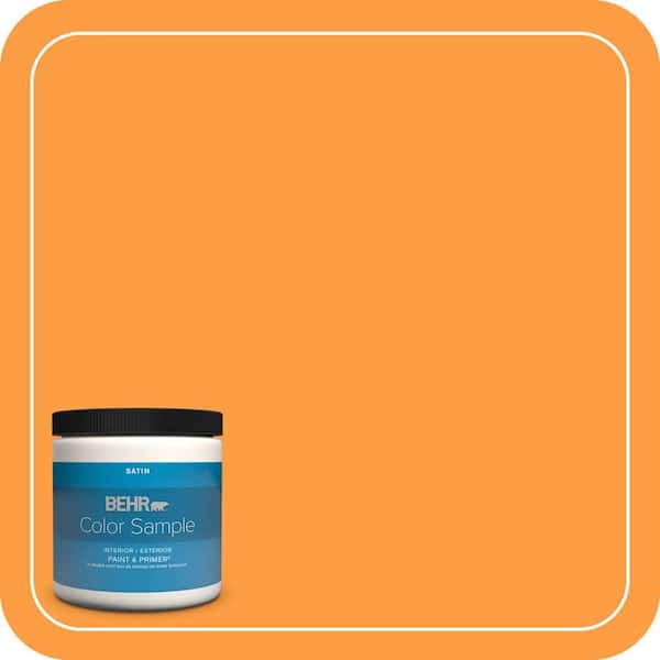 BEHR PREMIUM PLUS 8 oz. #P240-6 Exotic Blossom Satin Enamel Interior/Exterior Paint & Primer Color Sample