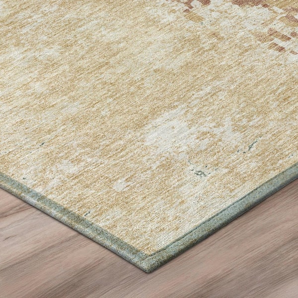 Chantille Machine Washable Indoor/Outdoor Abstract ACN3112 Basil 5 ft. x 7 ft. 6 in. Area Rug