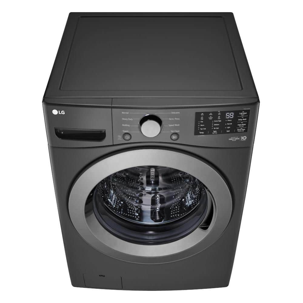 5.0 Cu. Ft. High Efficiency Black Front Load Washer