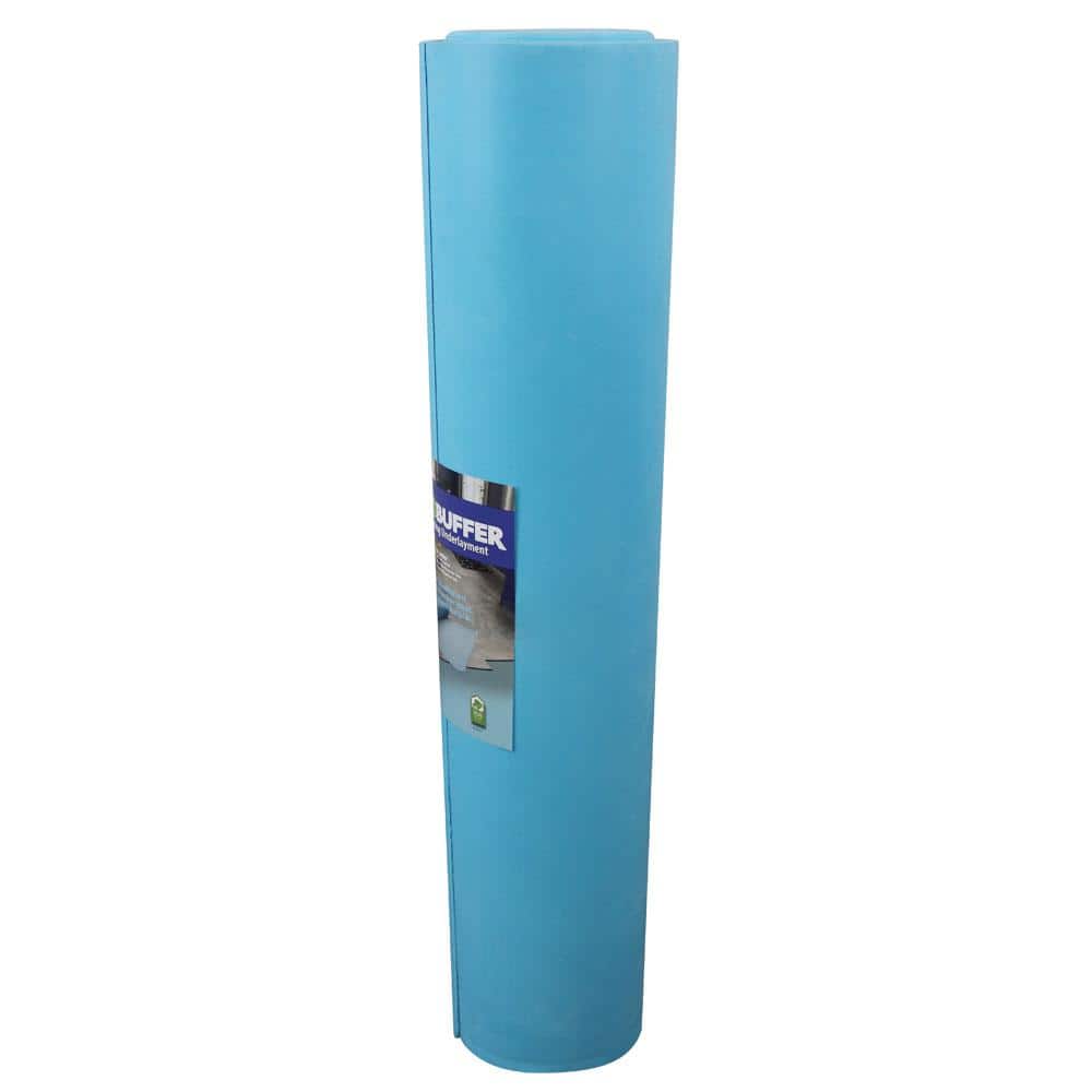 Blue Virgin Latex Rubber Underlayment for Luxury Vinyl Flooring, 100 Sq Ft