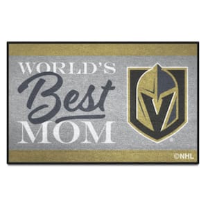 Vegas Golden Knights World's Best Mom 19 in. x 30 in. Starter Mat Accent Rug