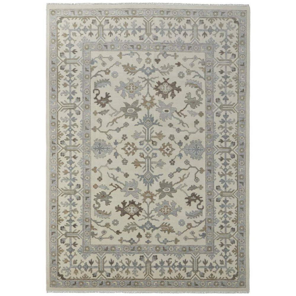 HomeRoots Ivory, Gray, Brown Floral 8 ft. x 10 ft. Area Rug 2000566288 ...