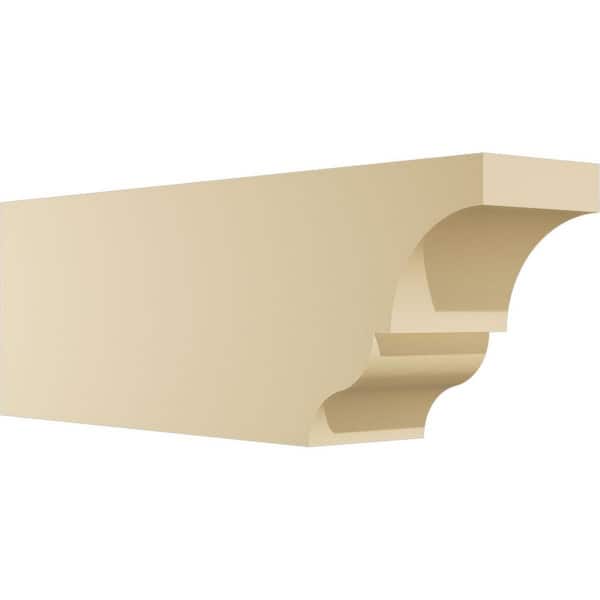 Ekena Millwork 6 in. W x 10 in. H x 30 in. L Standard Asheboro Signature Polyurethane Outlooker, Primed Tan