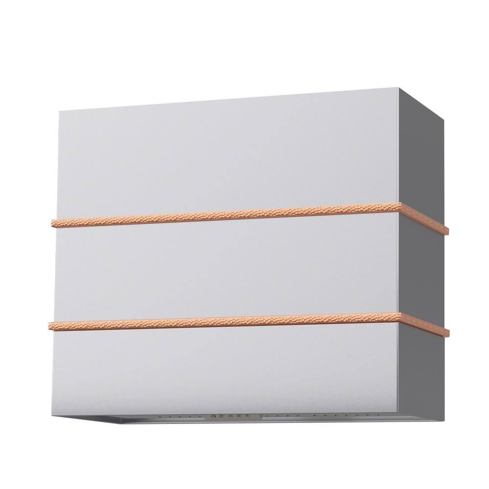 36 in Stainless Steel Range Hood with Vent Motor, 600 CFM, 3-Speed, Wall Mo