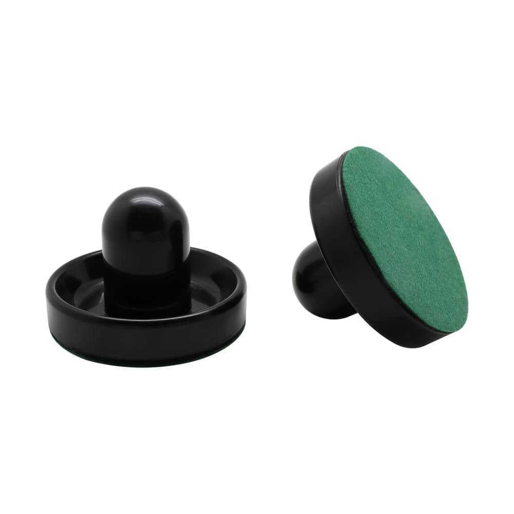 Black and Green ABS Plastic Air Hockey Strikers and Pucks Set