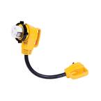 18" Locking 90 30M/50F RV Adapter