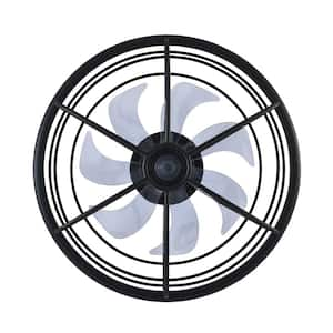 21 in. Indoor Black Small Farmhouse Ceiling Fans with Adjustable White Integrated LED with Downrod and Remote Included