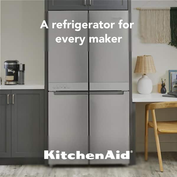 KitchenAid 19.4 cu. ft. 36 in. W Counter-Depth 4-Door Refrigerator