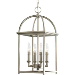 Piedmont Collection 4-Light Burnished Silver Foyer Pendant