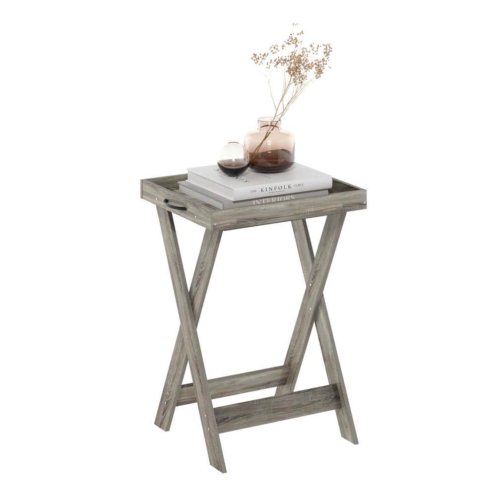 French Oak Classic Removable Tray Outdoor Tray Table