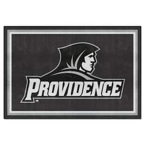 Providence College Friars Black 5 ft. x 8 ft. Plush Area Rug
