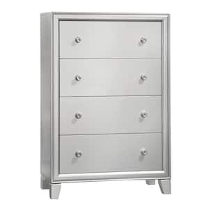 Omni Champagne Gray 4 Drawer 32 in. Chest of Drawers