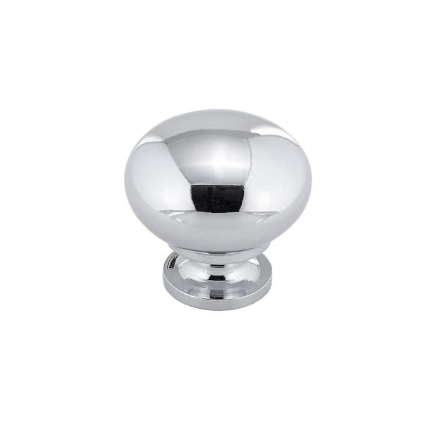 Richelieu Hardware Varennes Collection 1-1/4 in. (32 mm) Vintage Chrome Round Cabinet Knob