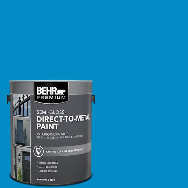 1 gal. #MQ4-57 Celebration Blue Semi-Gloss Direct to Metal Interior/Exterior Paint