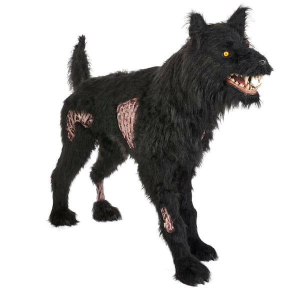5.5 ft. Gruesome Grounds Animated LED Fear Valley Wolf H8