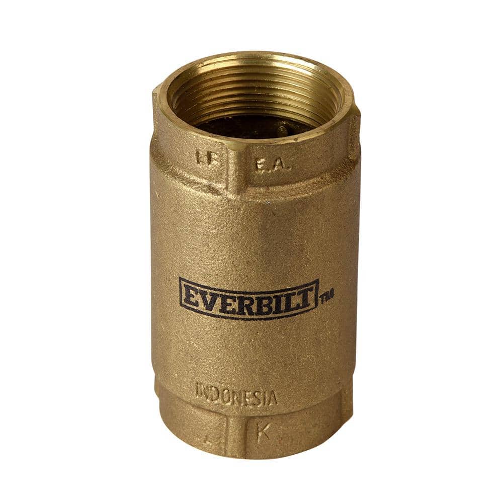 Everbilt 11/2 in. Brass Check Valve EBCV150NL The Home Depot