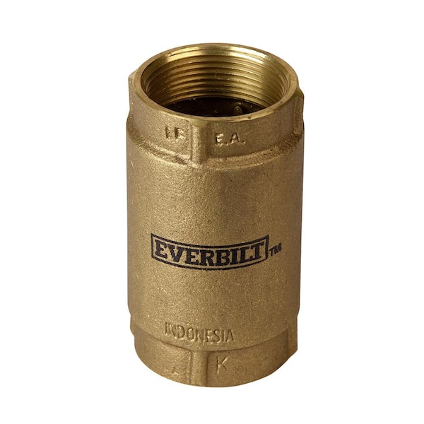 Everbilt 1-1/2 in. Brass Check Valve