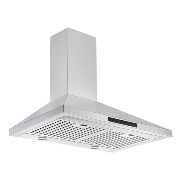 Tom Audreath bid Emperor Ancona WPNL630 30 in. Convertible Wall Mounted Range Hood in Stainless  Steel with Night Light Feature AN-1505