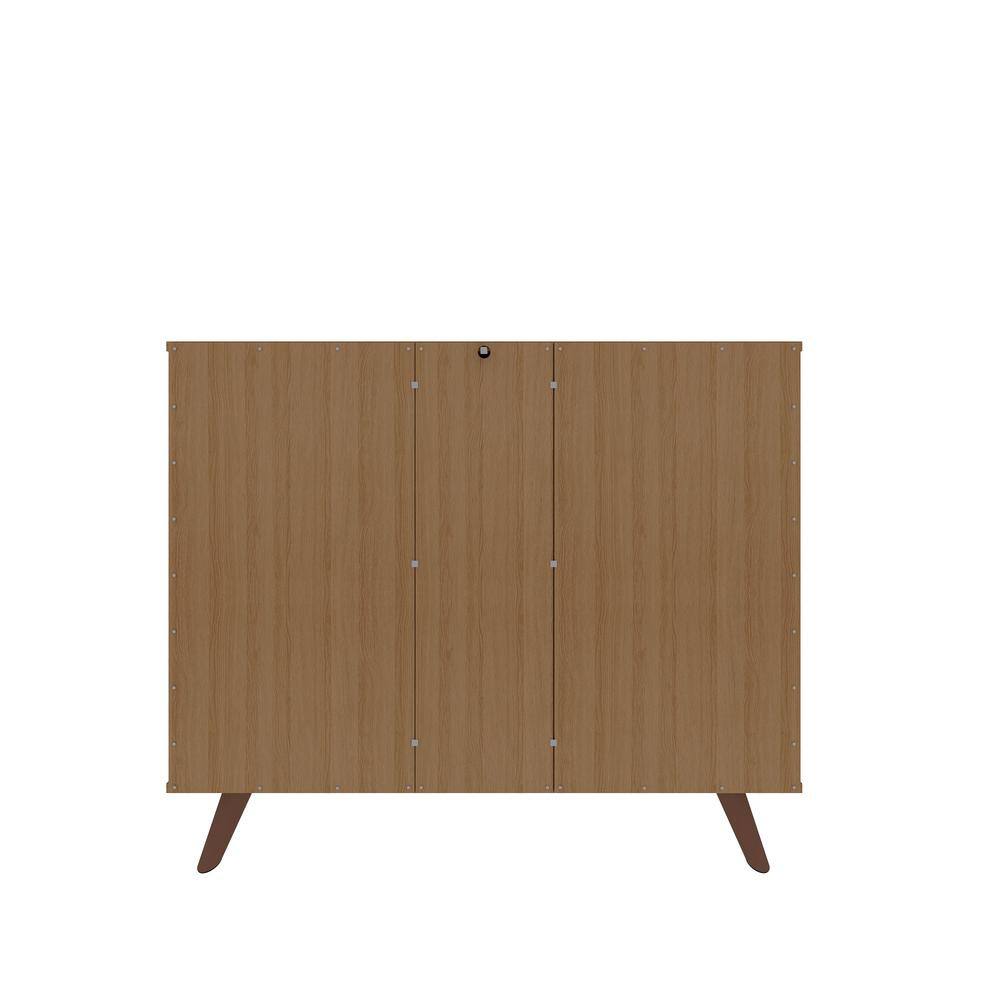 Maple Cream Mid-Century Modern Sideboard with Splayed Legs