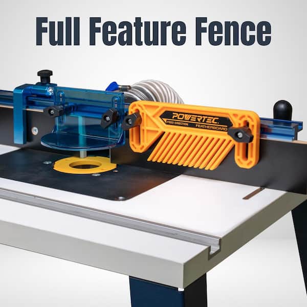 23-5/8 in. x 15-3/4 in. Bench Top Router Table and 24 in. Fence Set