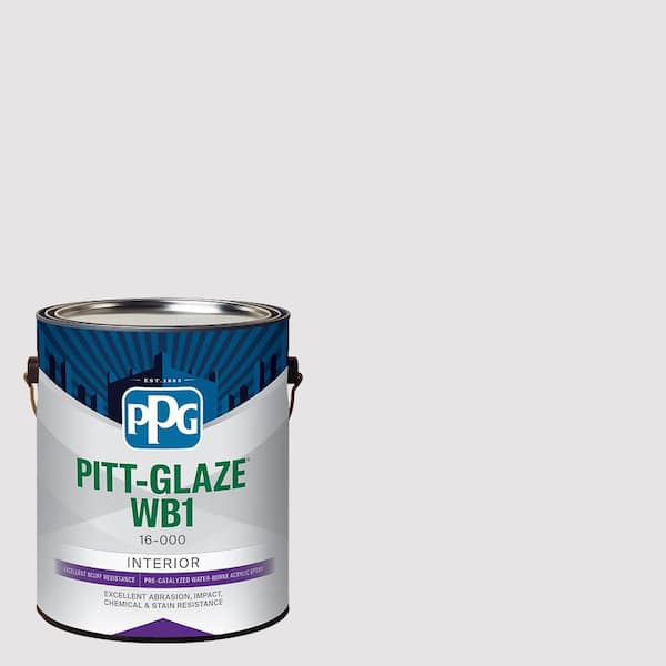 Pitt-Glaze 1 gal. PPG1014-2 Gray Whisper Eggshell Interior Waterborne 1-Part Epoxy Paint