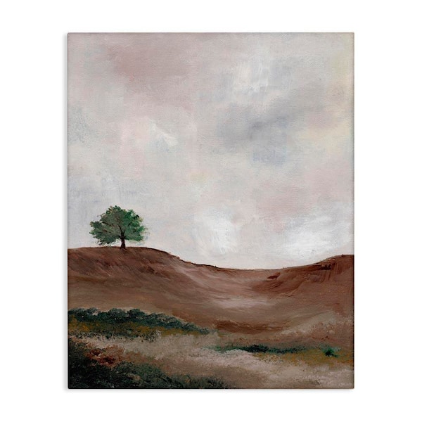 Stupell Industries Curving Desert Hill by Nikita Jariwala Unframed Nature Graphic Art Print 48 in. x 36 in.